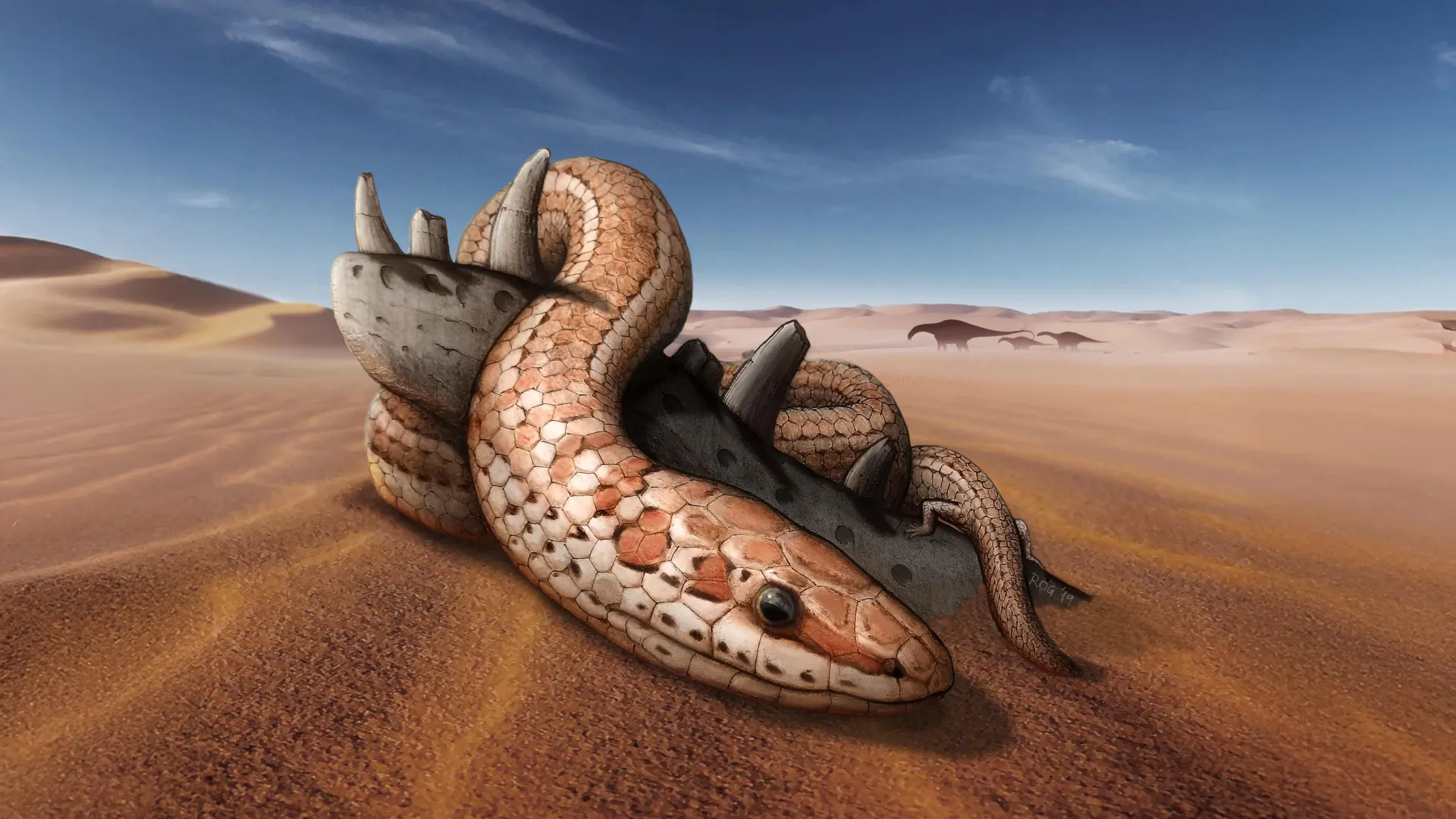 This 100 million-year-old snake had hind legs and a lost bone that changes evolution
