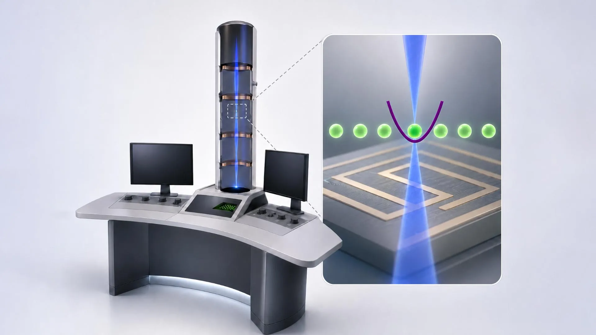 A Microscope Powered by a Quantum Computer