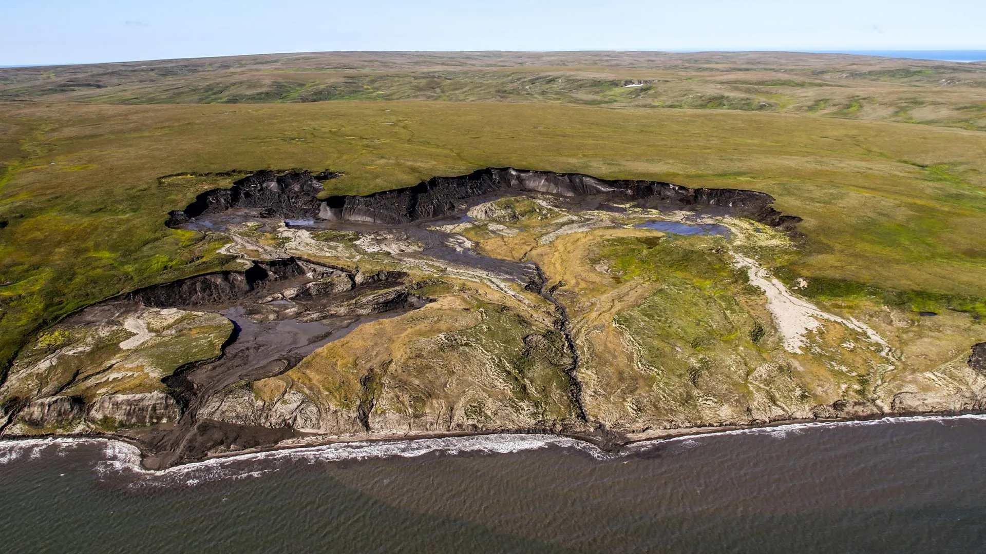 Ancient Arctic carbon is pouring into the sea, but the seabed captures most of it
