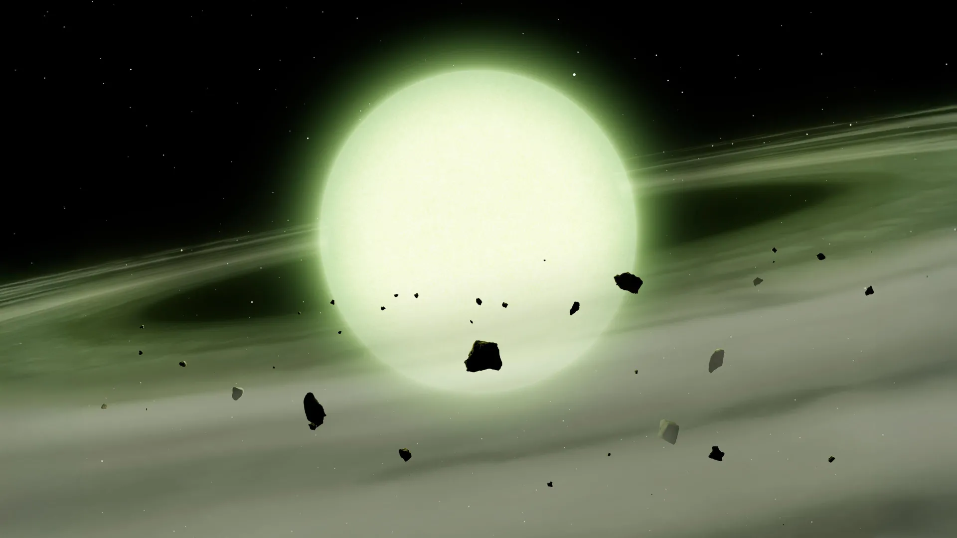 Astronomers discover a ghostly green star unlike any known before