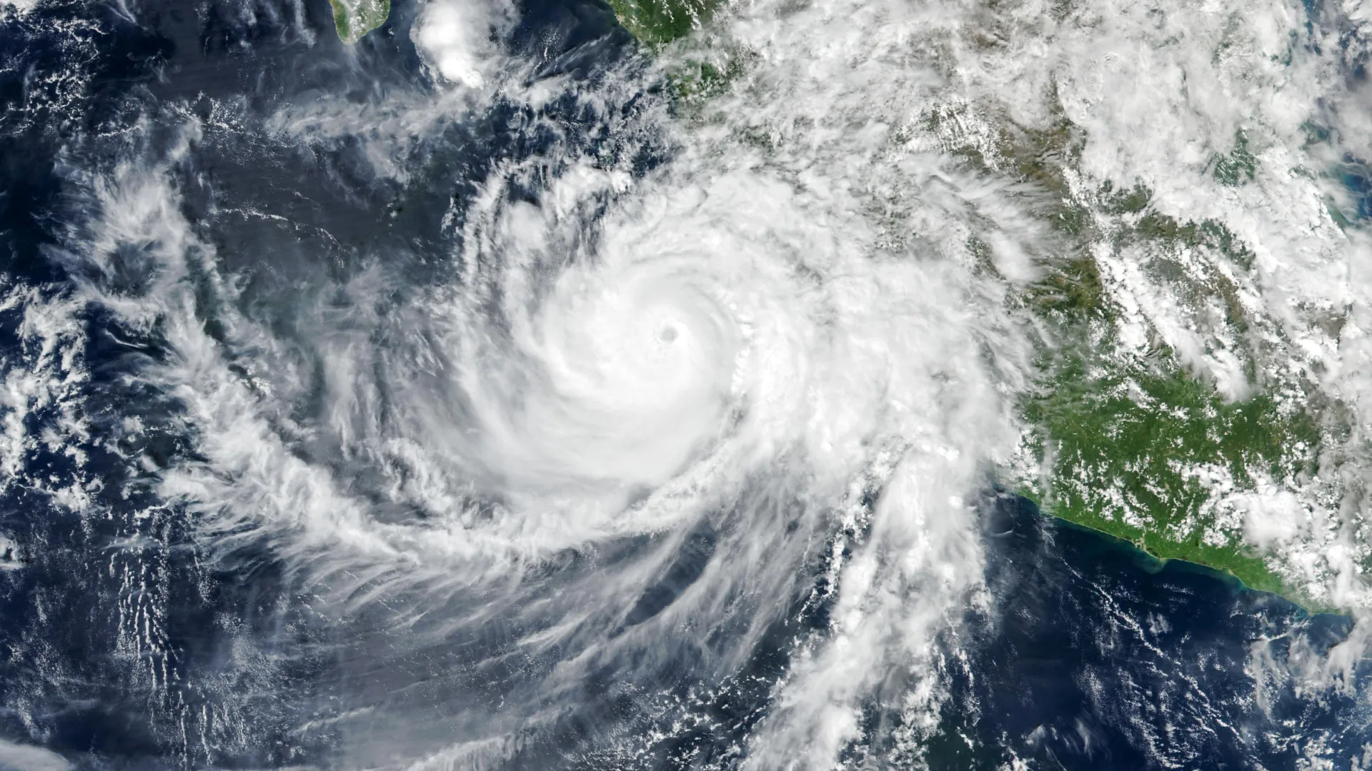 Strange Waves High Above Hurricane Simon