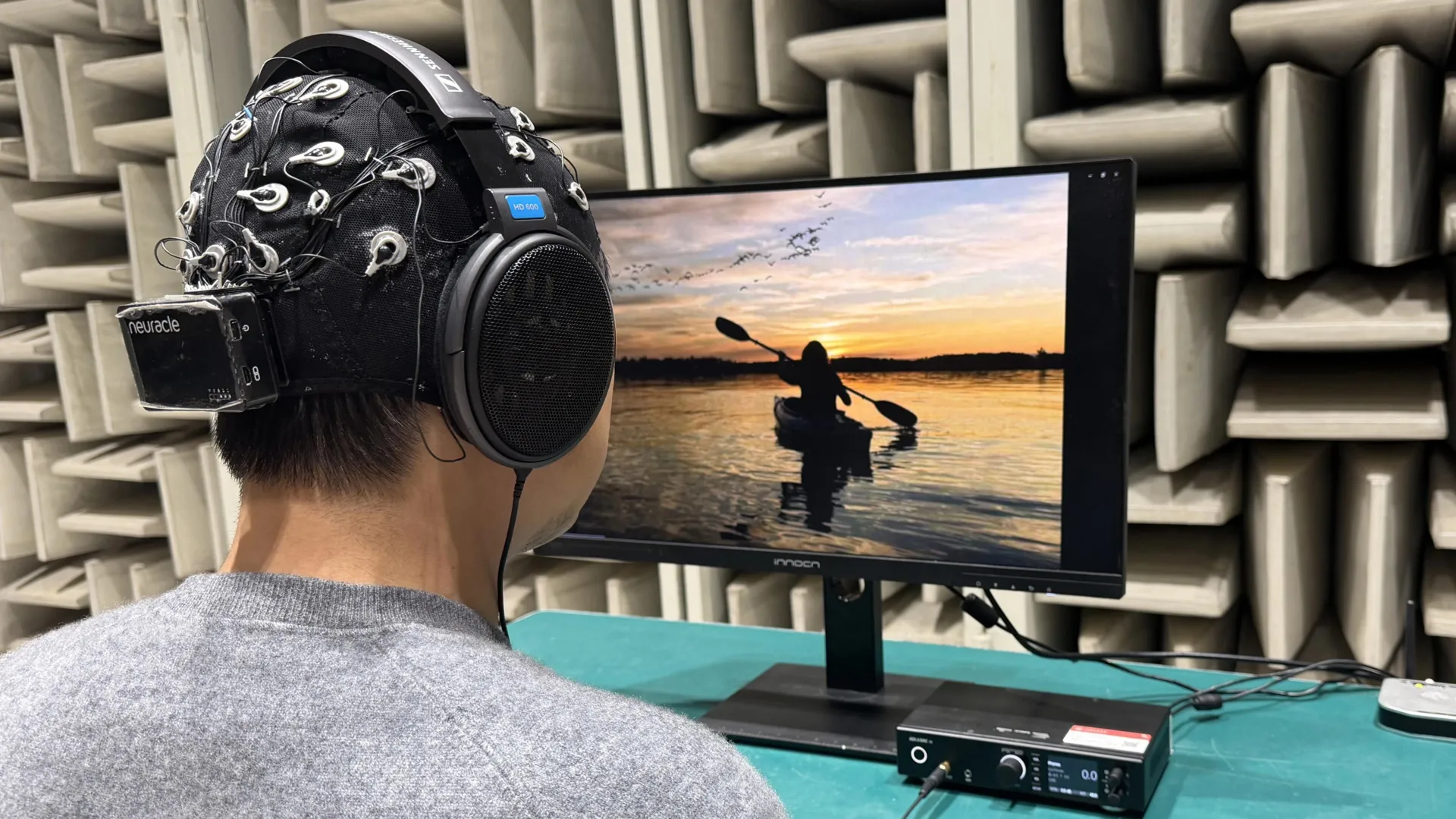 Closing your eyes to hear better might be a big mistake