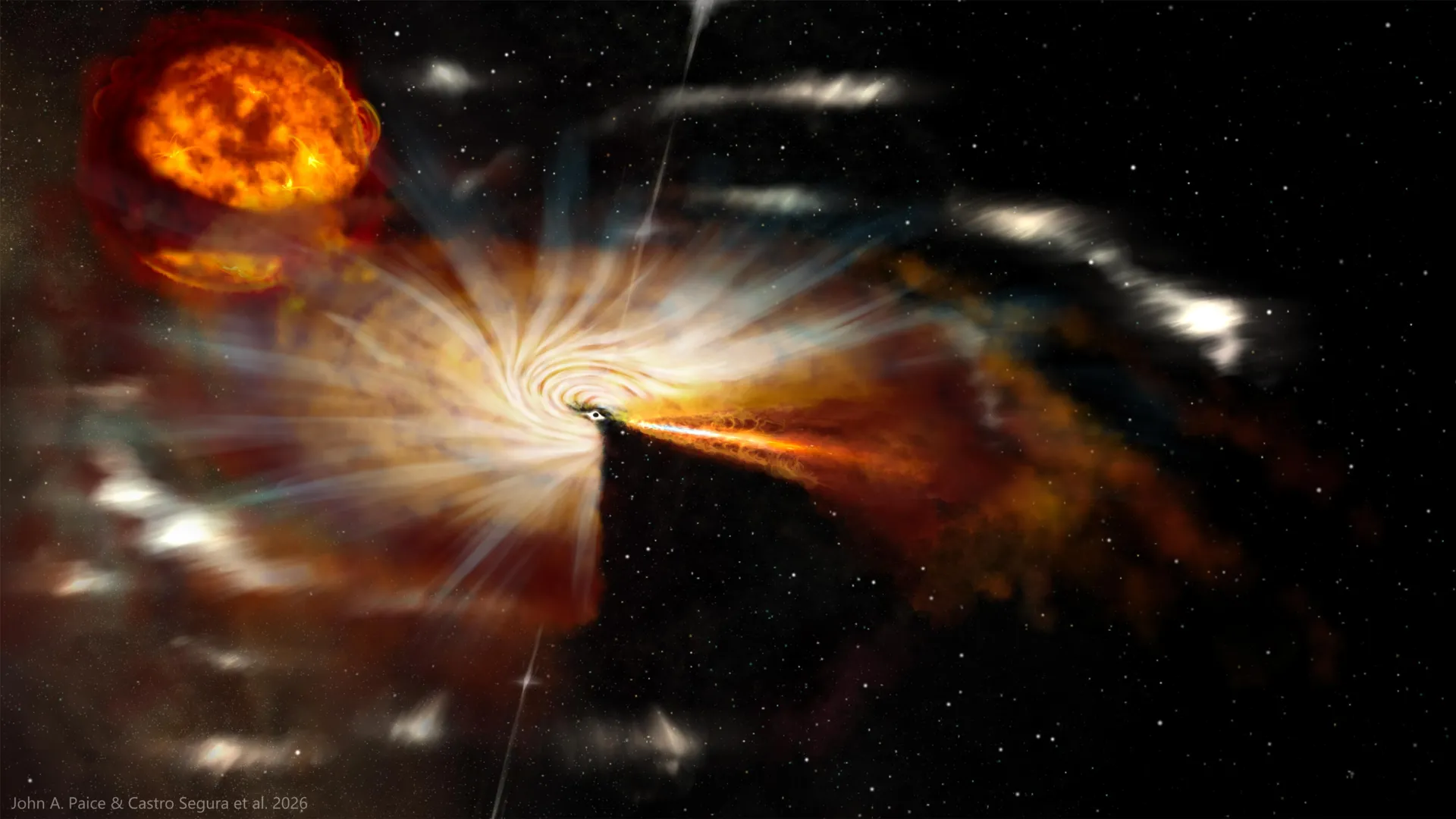 Black Holes Spit Matter Back Into Space